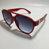 mens and womens red and black aviator sunglasses