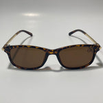 mens and womens gold and brown square sunglasses