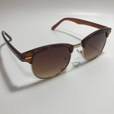 mens and womens brown and gold clubmaster sunglasses