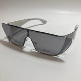 silver and gray futuristic sunglasses