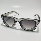 gray womens heart shape sunglasses with clear frame