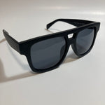 black mens and womens square aviator sunglasses