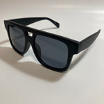 black mens and womens square aviator sunglasses