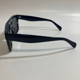 blue and black mens and womens square aviator sunglasses