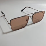 mens and womens brown and gold aviator sunglasses