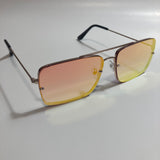 mens and womens gold and orange aviator sunglasses