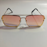 mens and womens gold and orange aviator sunglasses