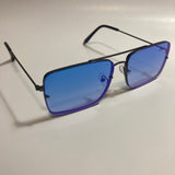 mens and womens black and blue aviator sunglasses