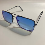 mens and womens black and blue aviator sunglasses