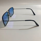 mens and womens black and blue aviator sunglasses