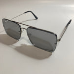 mens and womens silver and gray aviator sunglasses