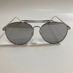 mens and womens silver mirrored aviator sunglasses