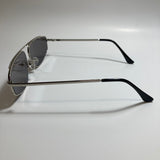  mens and womens gray and silver futuristic sunglasses