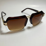 mens and womens brown and gold gazelle sunglasses