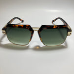 mens and womens brown green and gold gazelle sunglasses