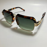mens and womens brown green and gold gazelle sunglasses