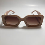 womens pink and gold square sunglasses 
