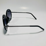 womens black round sunglasses