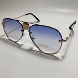mens and womens gold and blue aviator sunglasses