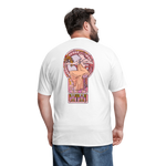 Art Nouveau Woman Two-Sided Graphic Tee - white
