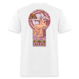Art Nouveau Woman Two-Sided Graphic Tee - white
